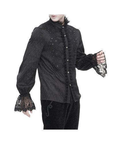 Camisa Gótica Negra para Hombre