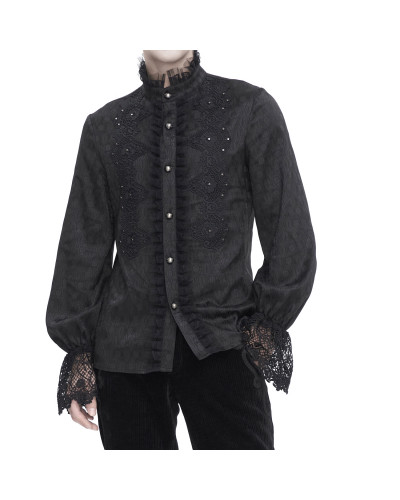 Camisa Gótica Negra para Hombre