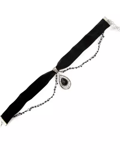 Halsband mit Schwarzem Stein der Crazyinlove -Marke für 9,00 €