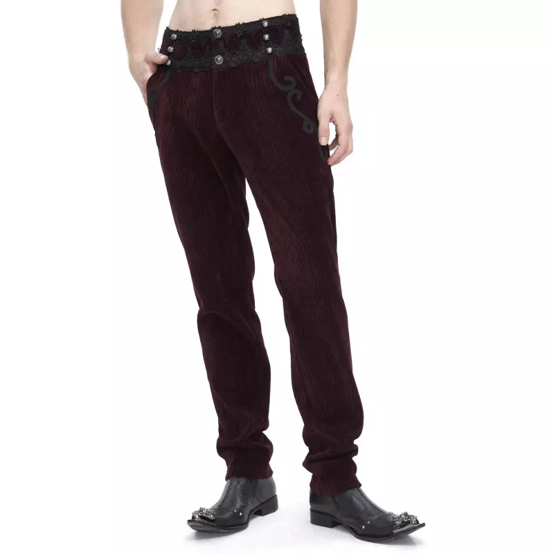 Pantalon Rouge Élégant pour Homme de la Marque Devil Fashion à 89,00 €