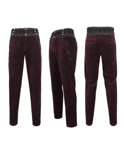 Pantalon Rouge Élégant pour Homme de la Marque Devil Fashion à 89,00 €