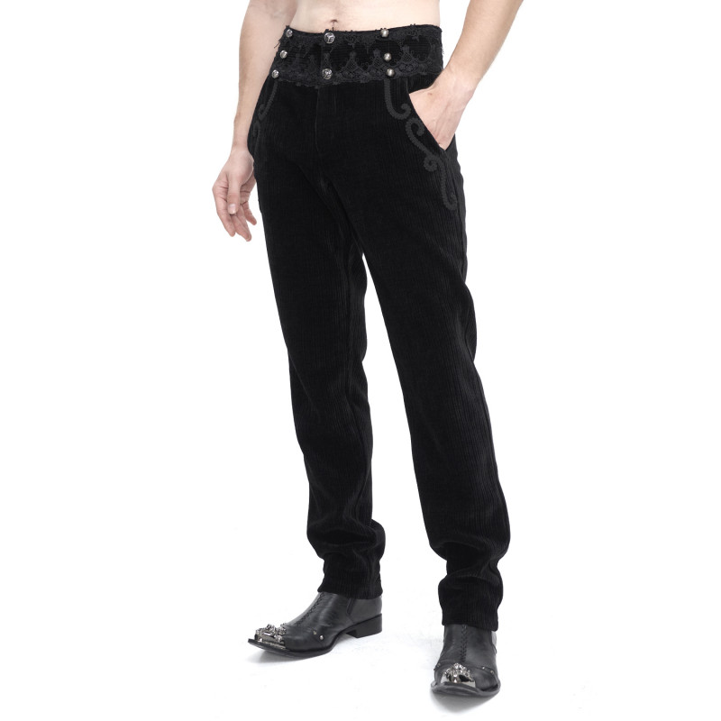 Pantalón Gótico Rojo Elegante para Hombre