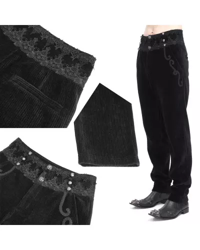 Schwarze Elegante Hose für Männer der Devil Fashion-Marke für 89,00 €
