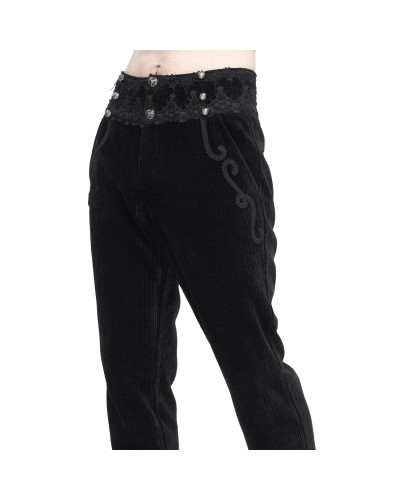 Pantalón Gótico Rojo Elegante para Hombre