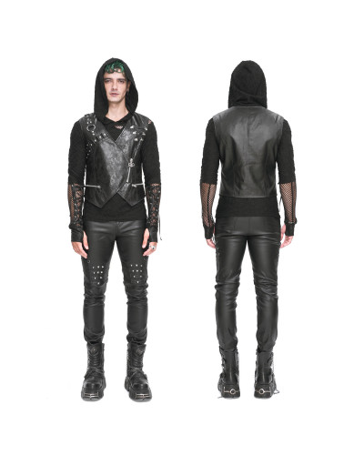Asymmetrische Gothic Weste für Männer