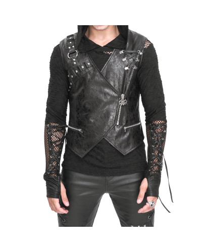 Asymmetrische Gothic Weste für Männer