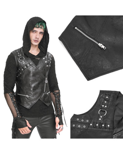 Gilet Gothique Asymétrique pour Homme