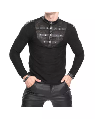 T-Shirt mit Netzstoff für Männer der Devil Fashion-Marke für 55,00 €