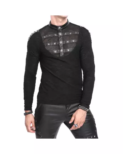 T-Shirt mit Netzstoff für Männer der Devil Fashion-Marke für 55,00 €