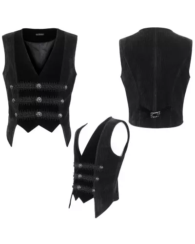 Black Vest for Men from Devil Fashion Brand at €79.90