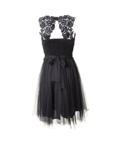 Dress with Guipure