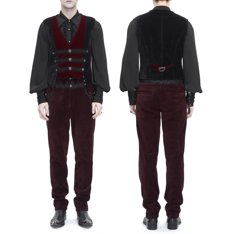 Chaleco Rojo y Negro para Hombre