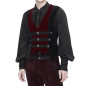 Gilet Noir et Rouge pour Homme Gilet Noir et Rouge pour Homme
