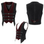 Gilet Noir et Rouge pour Homme Gilet Noir et Rouge pour Homme