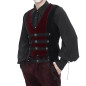 Gilet Noir et Rouge pour Homme Gilet Noir et Rouge pour Homme