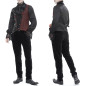 Gilet Noir et Rouge Asymétrique pour Homme Gilet Noir et Rouge Asymétrique pour Homme