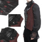 Gilet Noir et Rouge Asymétrique pour Homme Gilet Noir et Rouge Asymétrique pour Homme