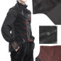 Gilet Noir et Rouge Asymétrique pour Homme Gilet Noir et Rouge Asymétrique pour Homme