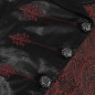 Chaleco Rojo y Negro Asimétrico para Hombre