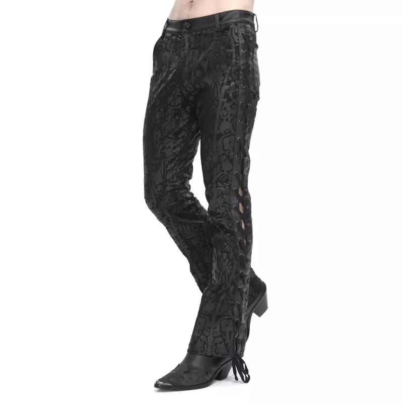 Pants with Lacings for Men from Devil Fashion Brand at €95.00