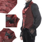 Gilet Rouge Asymétrique pour Homme Gilet Rouge Asymétrique pour Homme