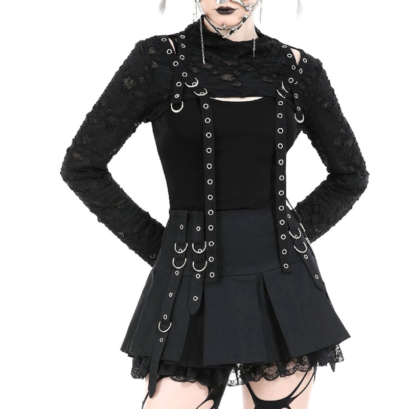 Gothic Bolero mit Kapuze