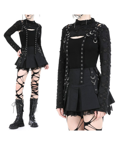 Gothic Bolero mit Kapuze