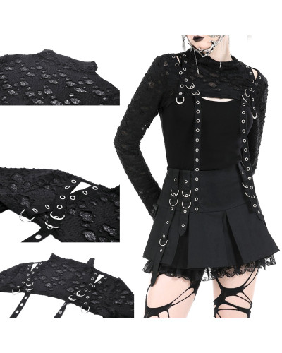 Gothic Bolero mit Kapuze