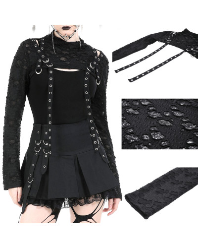 Gothic Bolero mit Kapuze