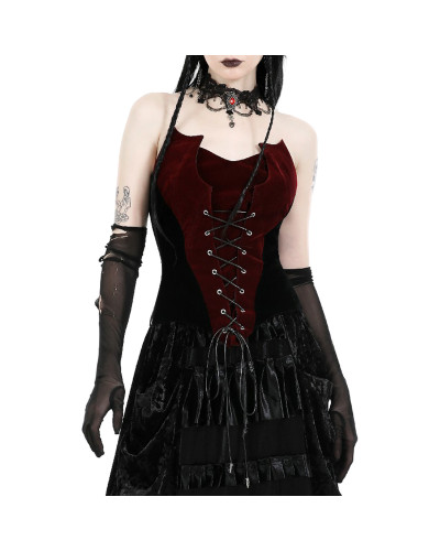 Elegant Gothic Velvet T-Shirt