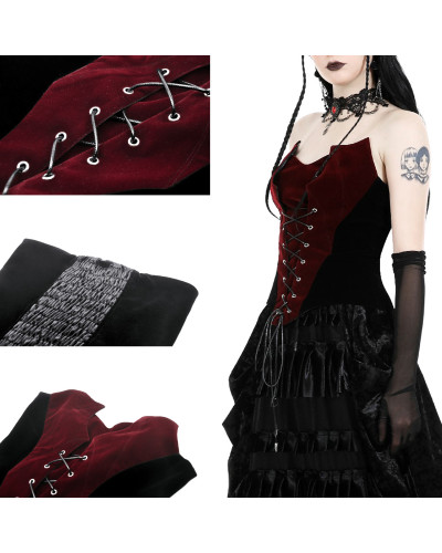 Elegantes Gothic T-Shirt aus Samt