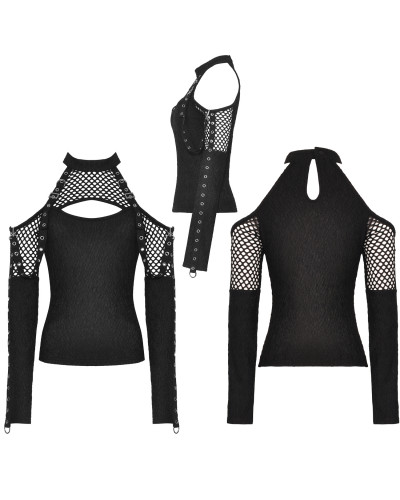 Gothic T-Shirt with Mesh