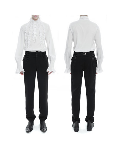 Schwarzes Gothic Hemd für Männer