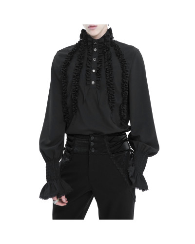 Camisa Gótica Negra para Hombre