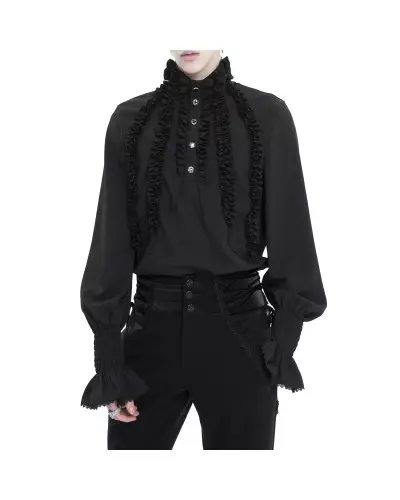 Schwarzes Hemd für Männer der Devil Fashion-Marke für 75,00 €