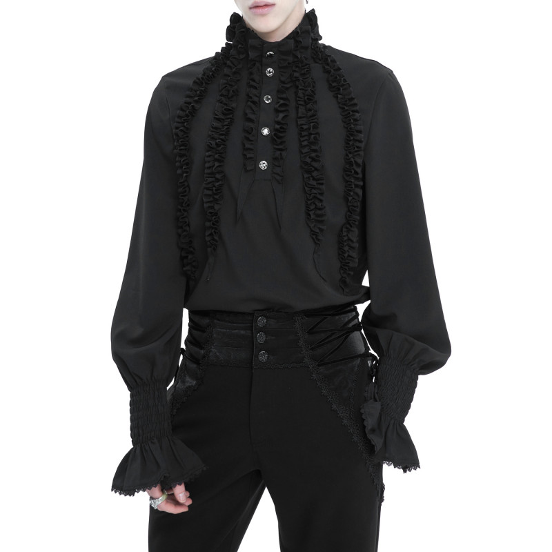 Camisa Gótica Negra para Hombre