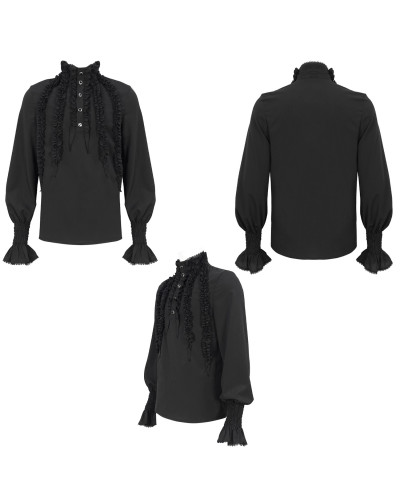 Camisa Gótica Negra para Hombre