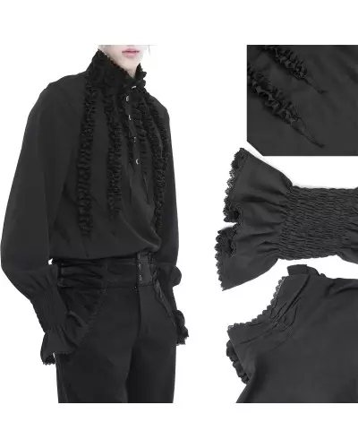 Black Shirt for Men from Devil Fashion Brand at €75.00