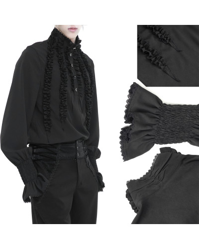 Camisa Gótica Negra para Hombre