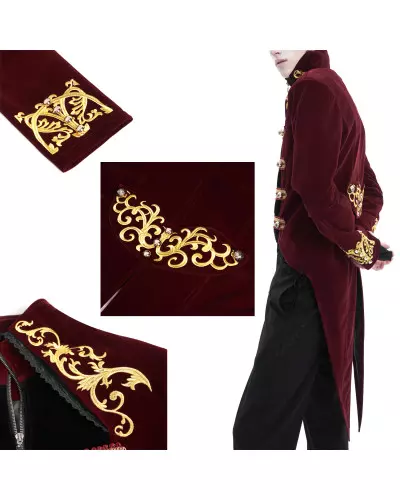 Elegante Rote Jacke für Männer der Devil Fashion-Marke für 175,00 €
