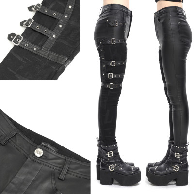 Asymmetric Gothic Pants with Lacing