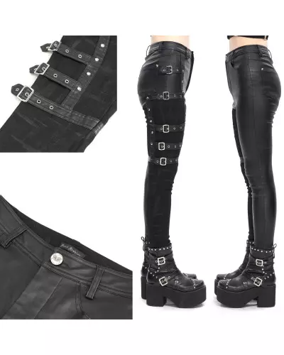 Asymmetrische Hose mit Schnallen der Devil Fashion-Marke für 91,00 €