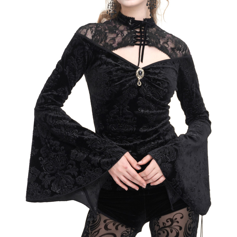 Gothic T-Shirt with Lace