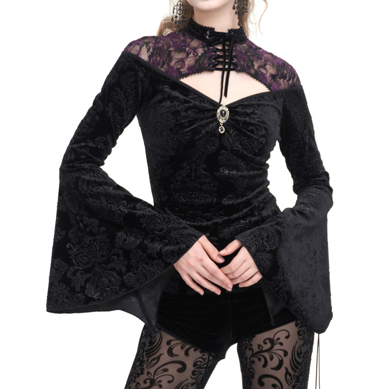 Gothic T-Shirt with Lace