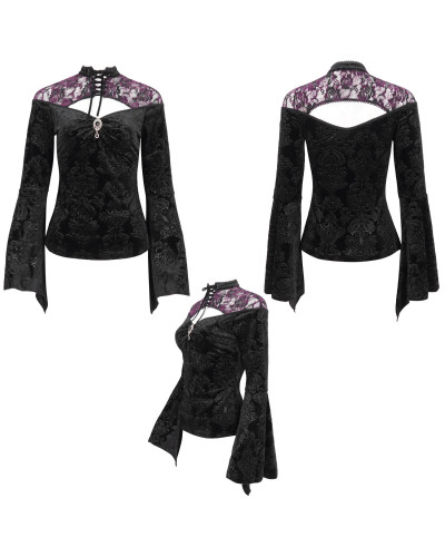 Gothic T-Shirt with Lace
