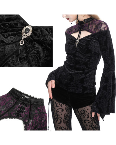 Gothic T-Shirt with Lace