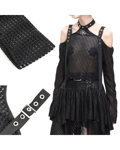 Gothic T-Shirt mit Pentagramm