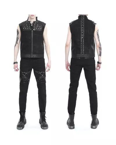 Weste mit Nieten für Männer der Devil Fashion-Marke für 125,00 €