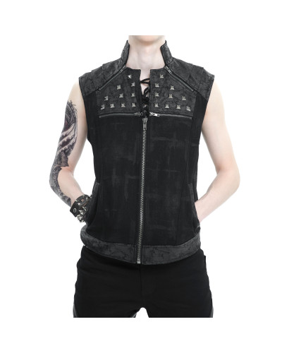 Gilet Gothique avec Croisés pour Homme