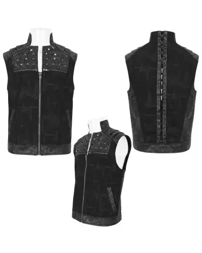 Vest with Studs for Men from Devil Fashion Brand at €125.00